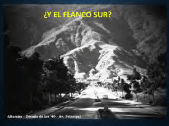 Figura 40. La amenaza de El Ávila sur. Altamira en 1940. F/ Old Caracas. Slide share.