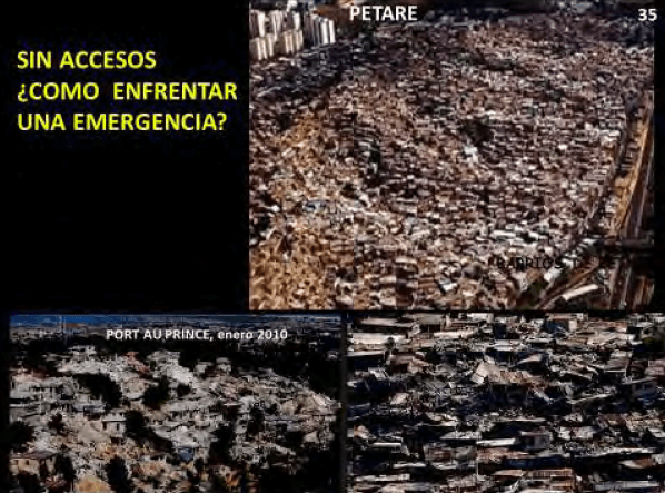Figura 50. Inaccesibilidad: Petare y Port au Prince-201 0. Elaboración propia.